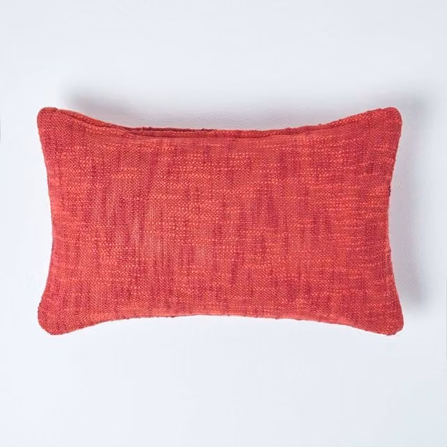 Homescapes Nirvana Cotton Cushion Cover in Terracotta, W: 50 cm
