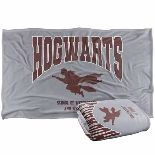 Warner Bros. Harry Potter Hogwarts Flying Silky Touch Super Soft Fleece Throw Blanket, Multicolour, W: 91.44 cm x D: 147 cm – 1