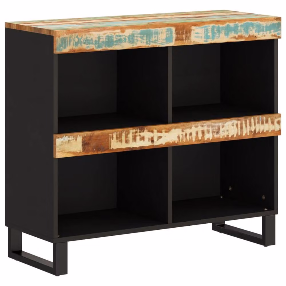 Berkfield Home Industrial Side Cabinet in Reclaimed Solid Wood, W: 85 cm, D: 33 cm, H: 75 cm – 2