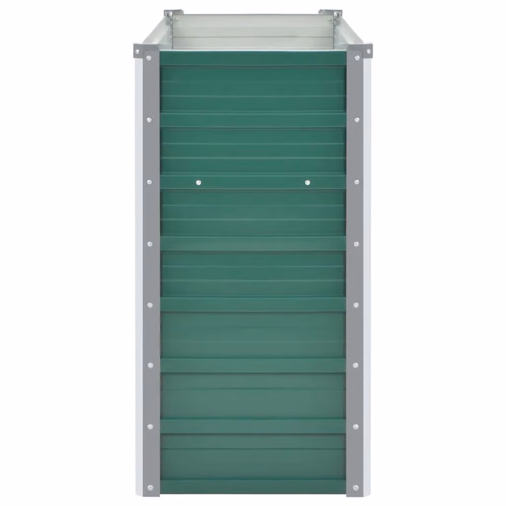 Berkfield Home Garden Green Galvanised Steel Raised Bed W/D/H: 100 x 40 x 77 cm – 2