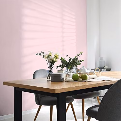 Johnstone's Matt Water Based Wall and Ceiling Dispersion Paint, Pink, 2.5l – 2