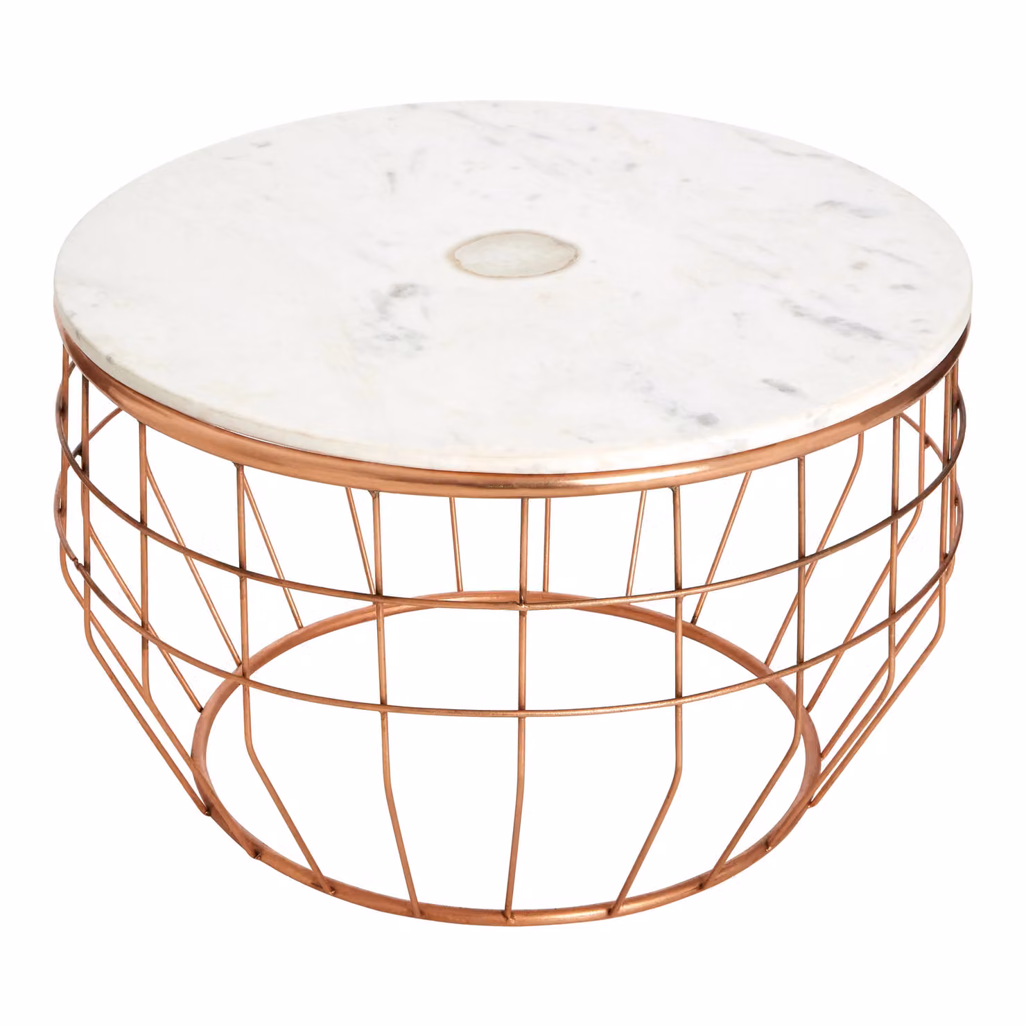 Orsina Premium White Marble Coffee Table with Gold Frame, Modern Square Living Room Table – 2