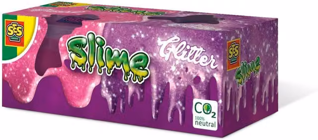 SES Creatives Glitter Slime in Pink and Purple, 2 x 120g