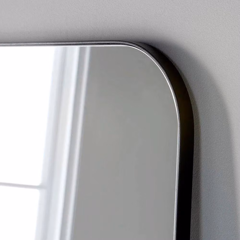 Yearn Mirrors Extra Large Black Curved Corner Mirror H 180 cm x W 80 cm – 3