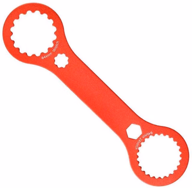 SPETLEK Bicycle Bottom Bracket Wrench in Red, 44mm Aluminum Alloy Tool