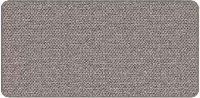Berkfield Home Elegant Sisal Look Round Carpet Runner in Silver and Grey, Diameter: 100 cm – 1
