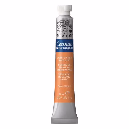 Winsor & Newton Cotman Watercolour Paint, Cadmium Red Pale Hue, 8.5 ml – 2