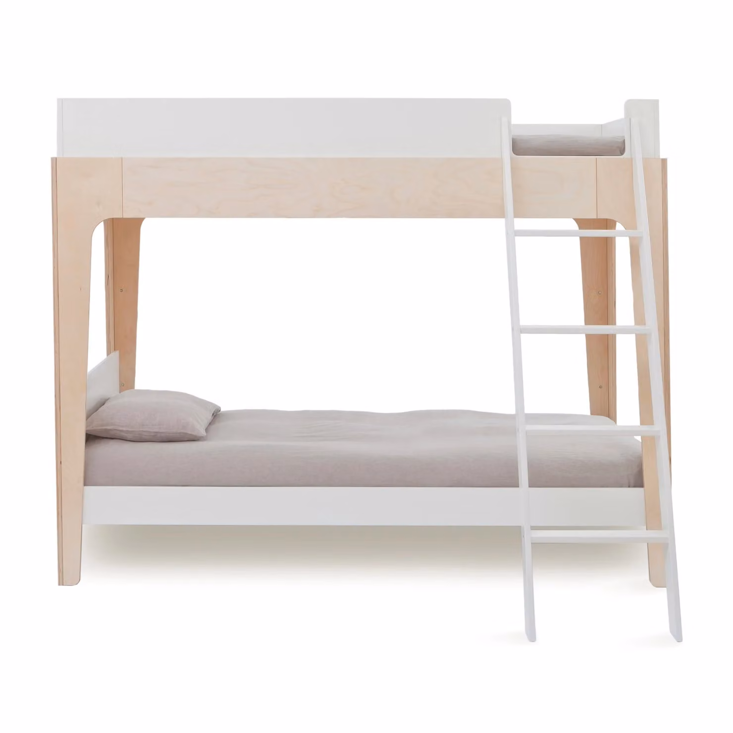 Oeuf NYC Perch Bunk Bed in White and Birch, W/D/H: 200 x 90 x 163.5 cm – 2