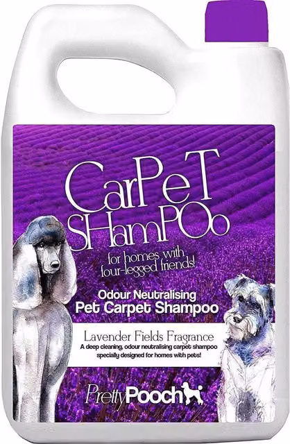 Pretty Pooch Pet Carpet Shampoo Lavender Fragrance Odour Neutralising, 5 l, Purple
