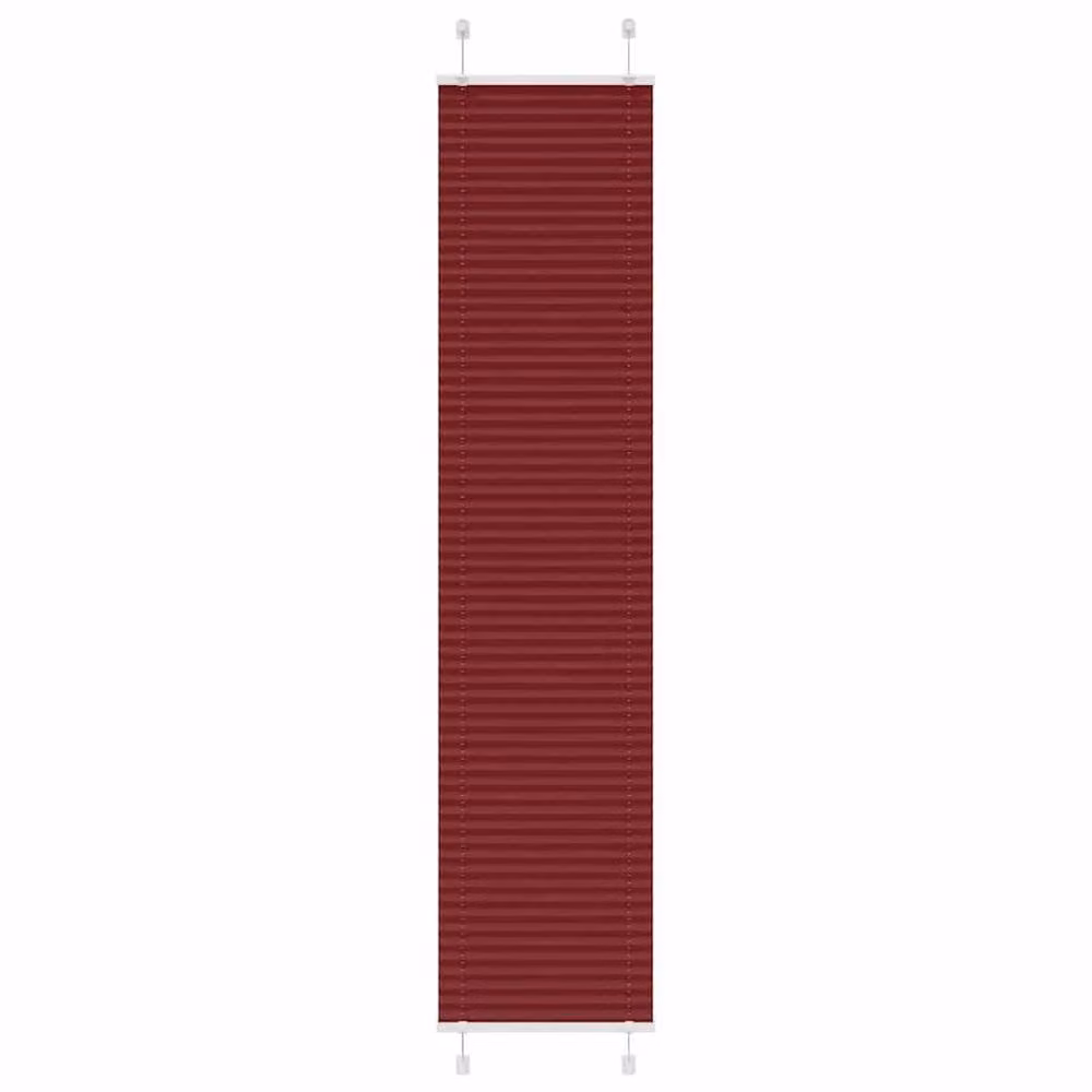 Berkfield Home Single Pleat Blind in Bordeaux Red, W: 40 cm, H: 200 cm – 1