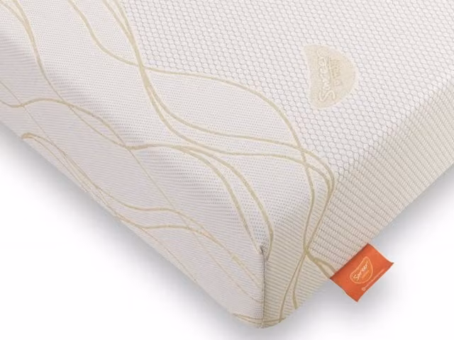 Sareer Matrah Ruby Gold Memory Foam Mattress in a Box, Gold, W/D/H: 90 x 190 x 25 cm