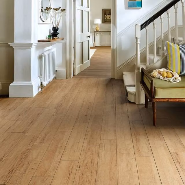 Vinyl Flooring UK Chene24 Engineered Wood Parquet Plank in Brown, Brushed and Oiled