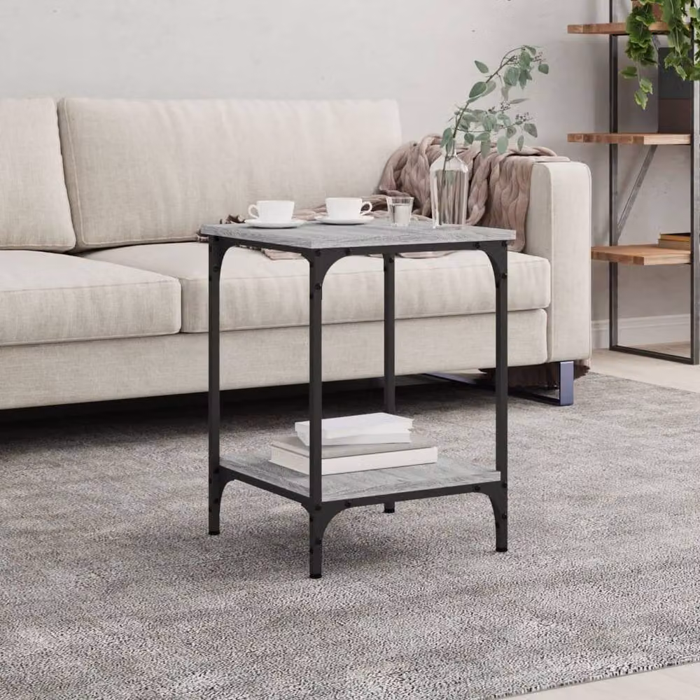 Berkfield Home Grey Sonoma Coffee Table, W/D/H: 40 x 40 x 55 cm – 2