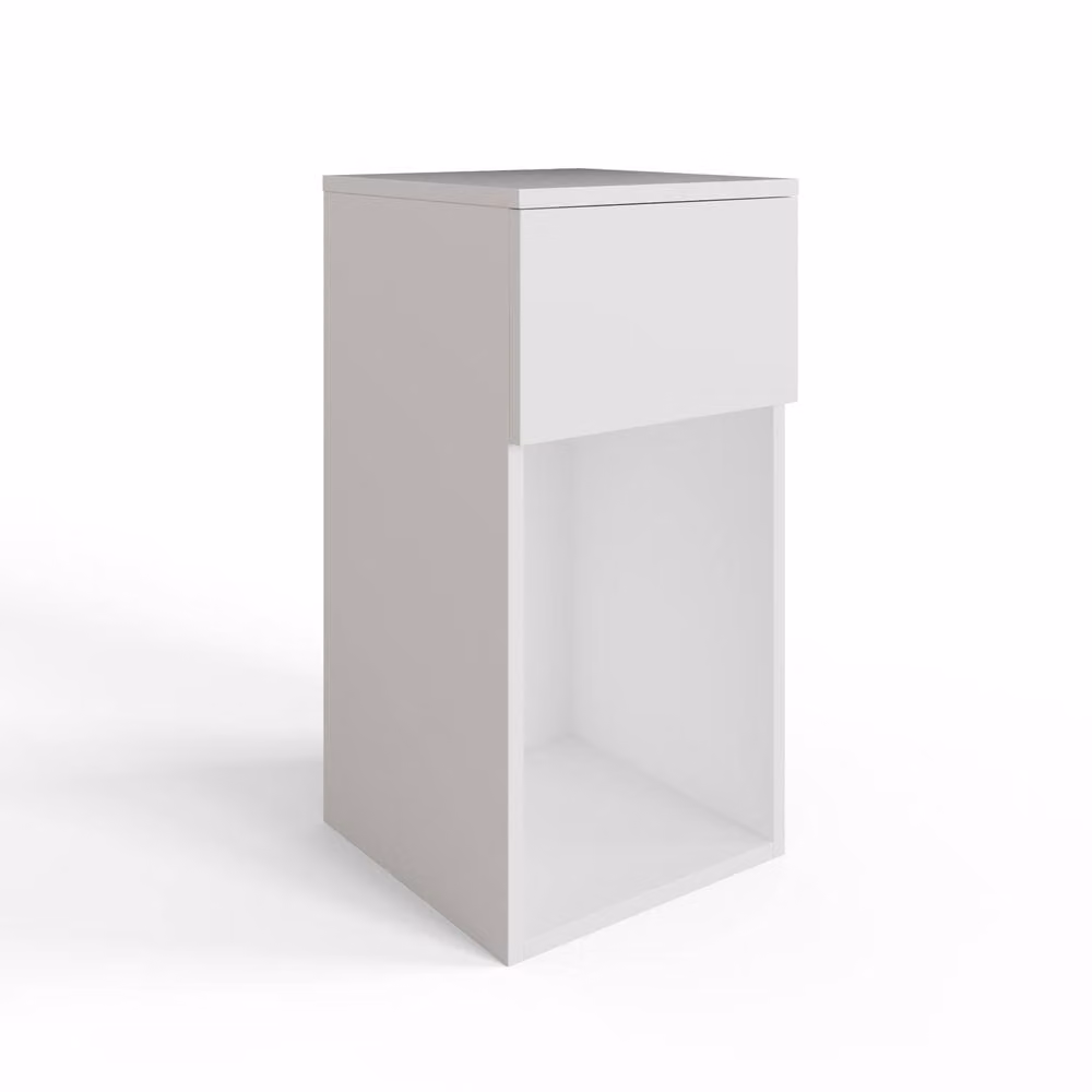 GFW Finn Minimalist Bedside Table in White – 2