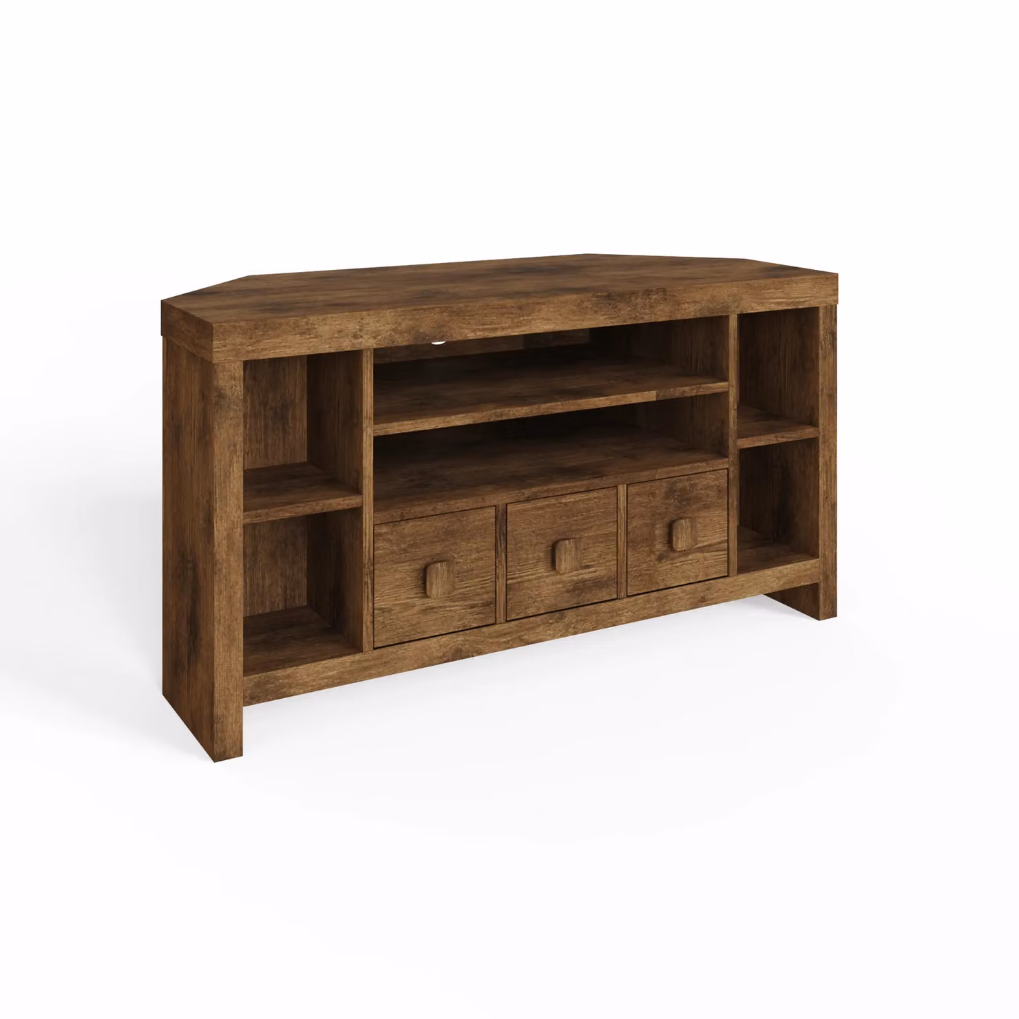 GFW Jakarta Mango Wood Corner TV Unit in Brown – 3