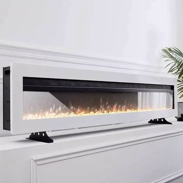 PAWNORA White Standing Electric Glass Heater – 1