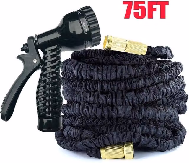 FLAVORA Black 22.5m Expanding Garden Hose