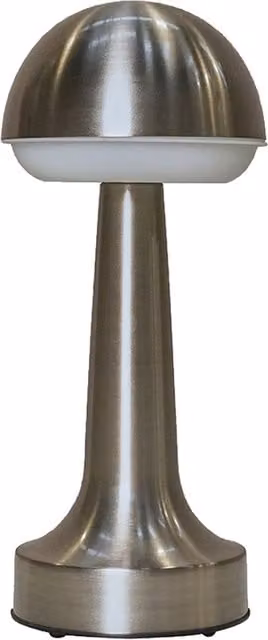 Troy Dimmable Touch Control Outdoor Table Lamp in Silver Satin Nickel
