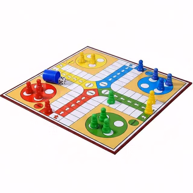The Magic Toy Shop Ludo Traditional Board Game for Kids and Adults, Multicolour