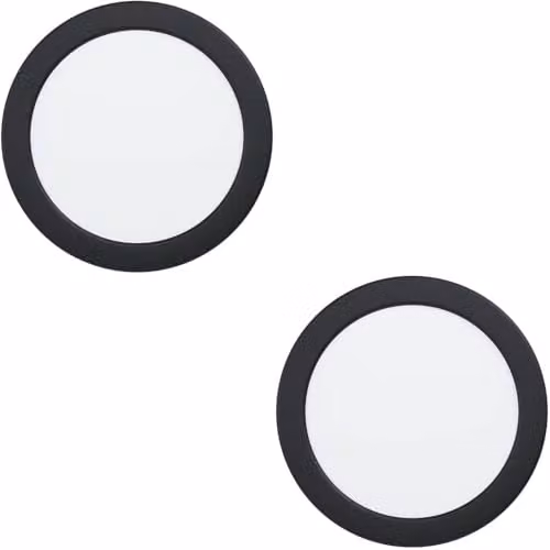 Loops Modern LED Ceiling Light, 10.5W, Black, Pack of 2 – 1