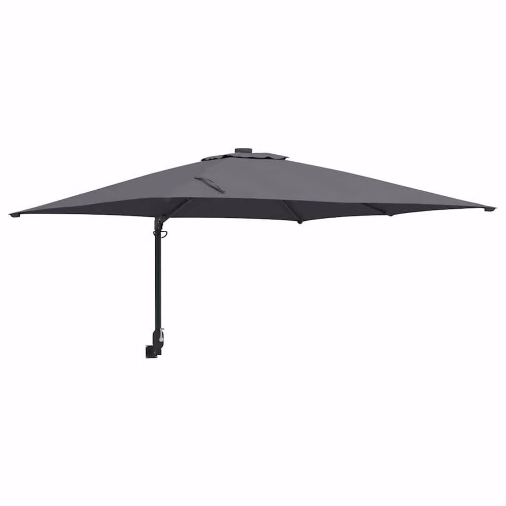 Berkfield Home Freestanding Outdoor Umbrella in Anthracite with Polyester Canopy and Steel Frame, H 230 cm x W 248.5 cm – 2