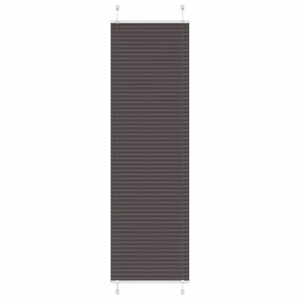 Berkfield Home Single Pleat Black Polyester Semi-Transparent Corded Blind W: 60 cm, H: 200 cm – 2