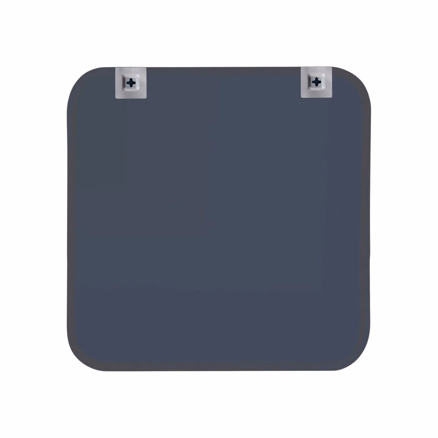 Showerdrape Shoreditch Modern Square Wall Mounted Metal Bathroom Mirror in Black, W/H: 40 x 40 cm – 2