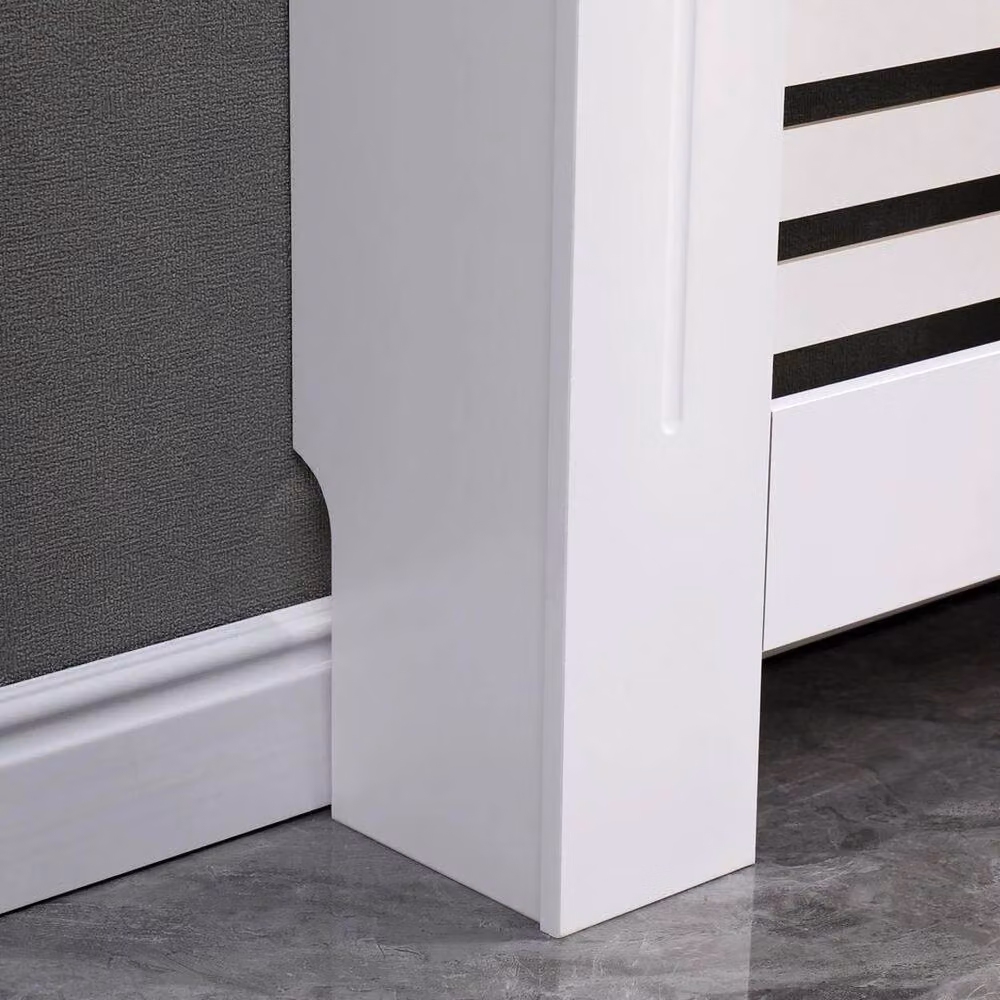 PAWNORA Medium MDF Radiator Cover in White, H 111.5 x W 82 cm x D 19 cm – 4