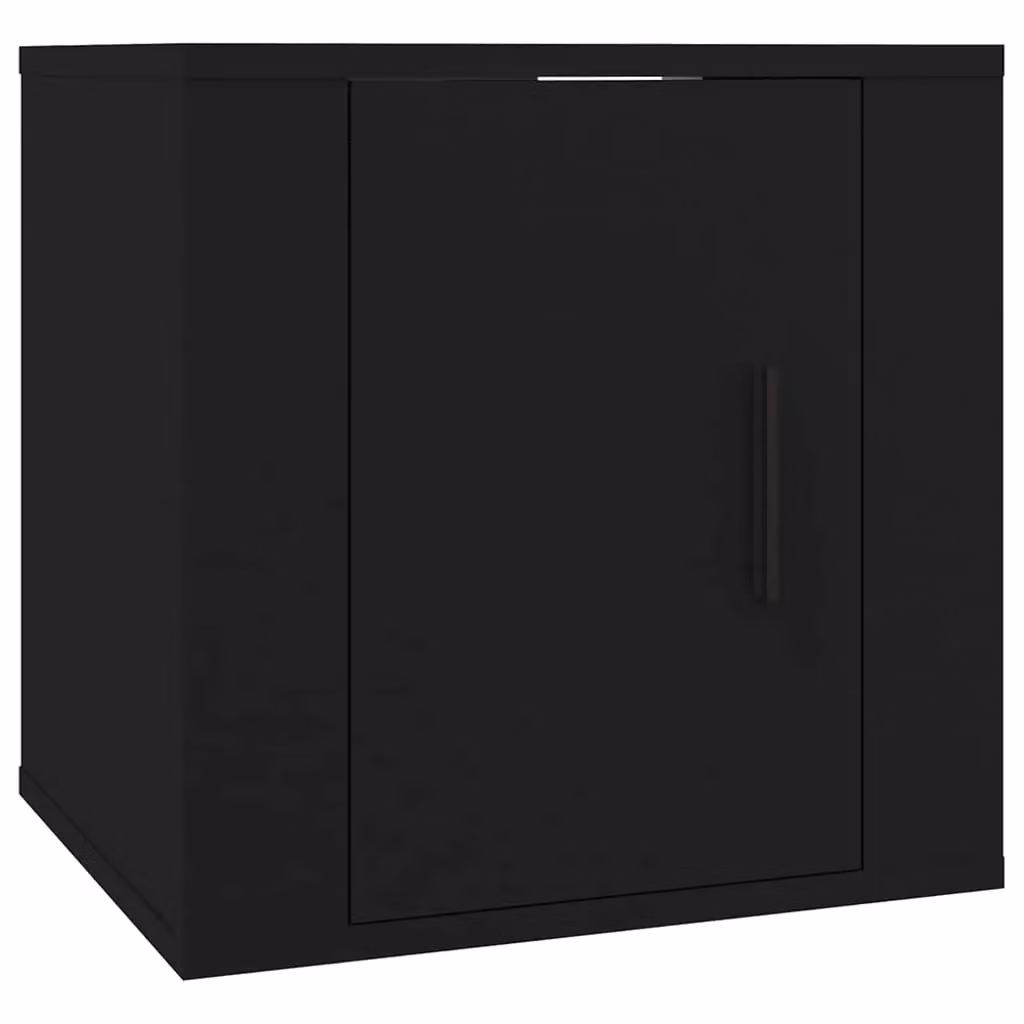 Berkfield Home Wall Mounted TV Cabinet in Black, W: 40 cm, D: 34 cm, H: 5 cm – 2