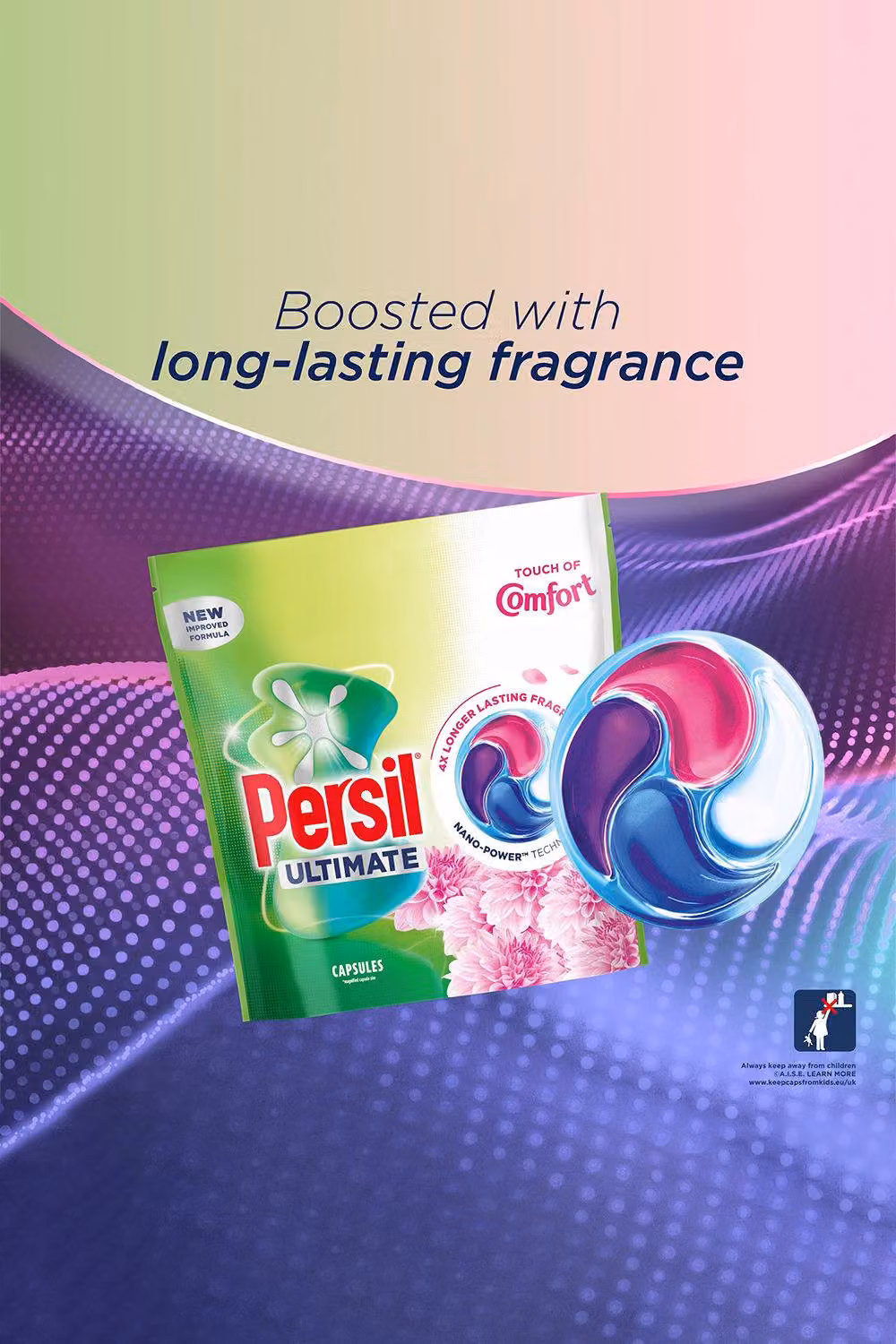 Persil Ultimate Touch of Comfort Laundry Capsules, 156 Washes, 3 Pack – 3