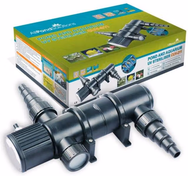 AllPondSolutions 11W Pond and Aquarium UV Steriliser CUV-211, Black