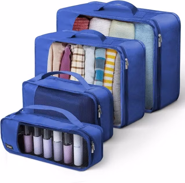 LUGG Lightweight Packing Cubes Set of 4 in Blue