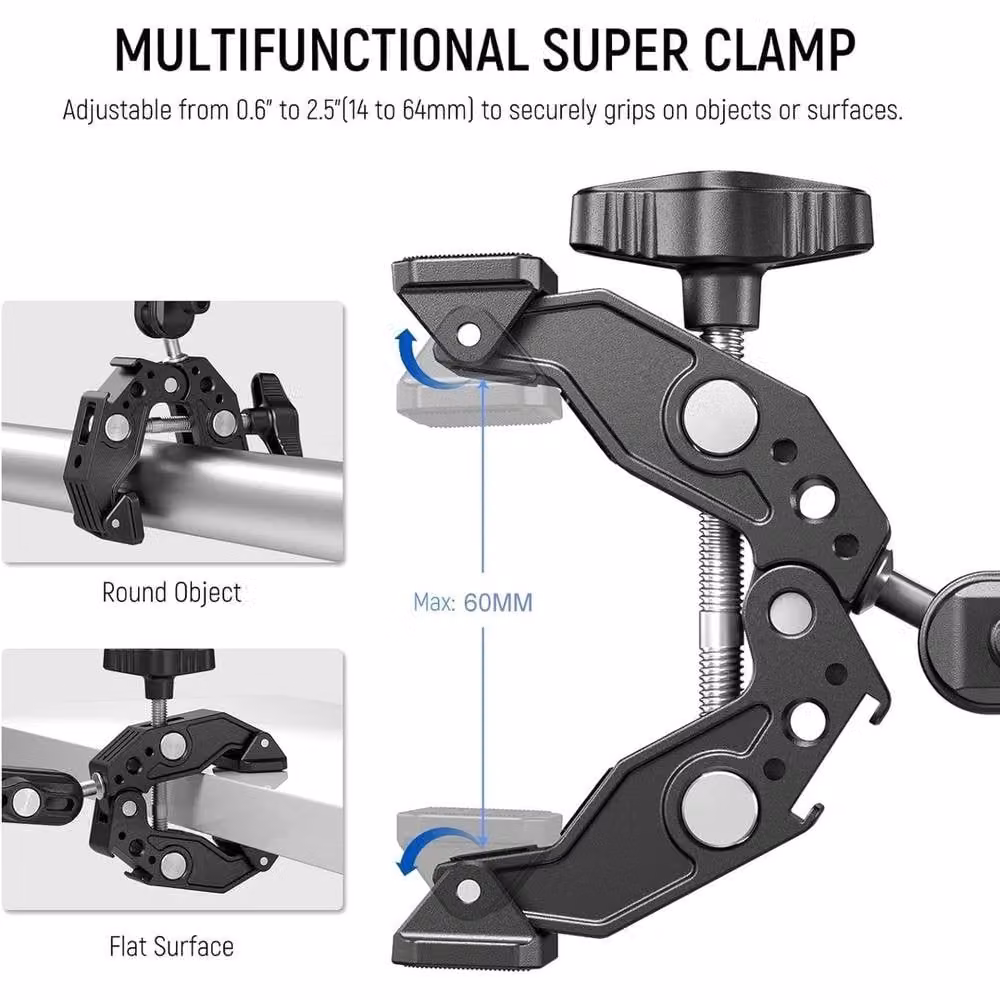 SPETLEK Dual Ball Camera Phone Holder Adapter for Bikes, Black – 5