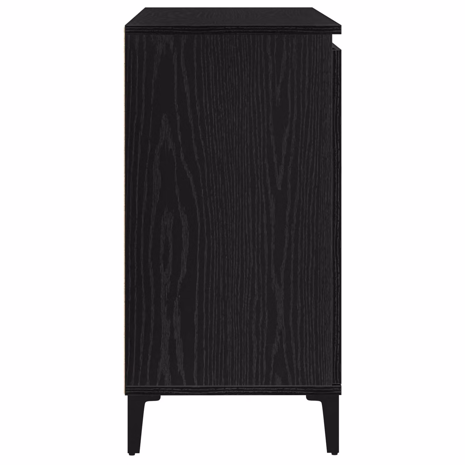 Berkfield Home Black Oak Sideboard in Engineered Wood, W/D/H: 104 x 35 x 70 cm – 4