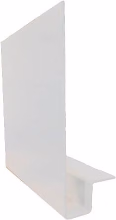 ARP White Powder Coated Aluminium J Profile Fascia, W: 150 mm, Thickness: 2 mm, Length: 3 m