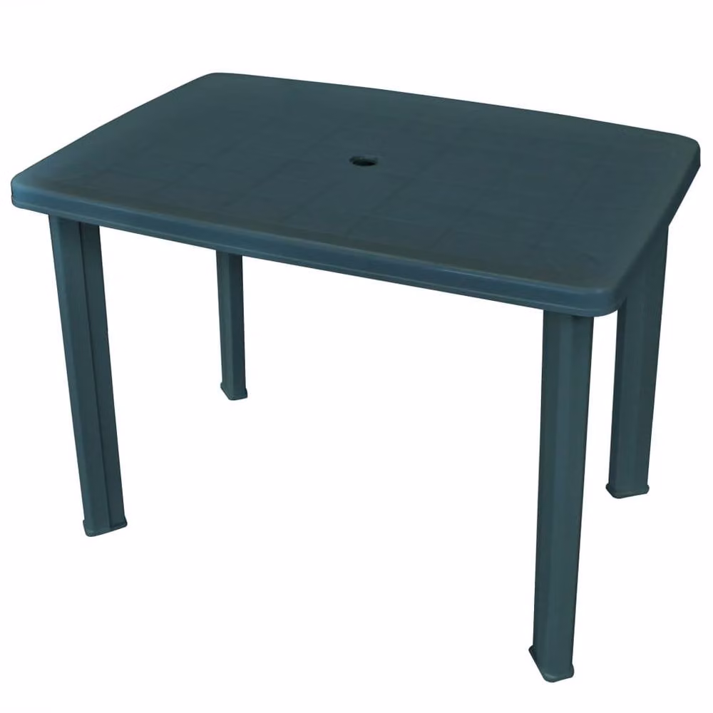 Berkfield Home Green Plastic Garden Table, W/D/H: 101 x 68 x 72 cm – 2