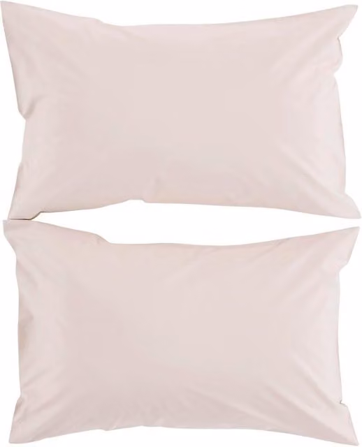 CHRISTY Pure Cotton Percale Standard Pillowcase Pair in Pink