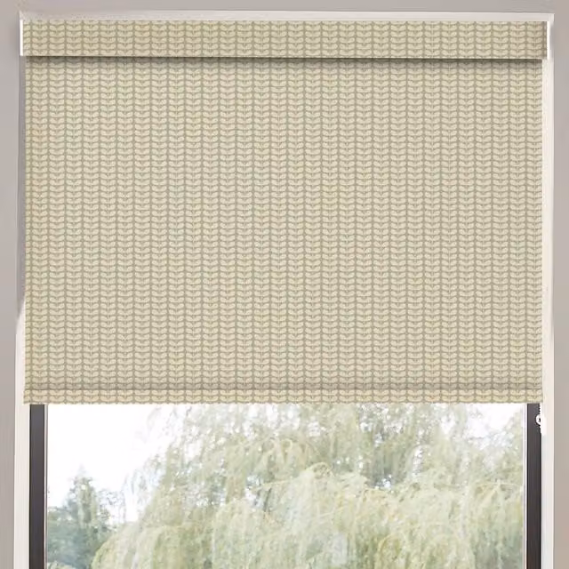Orla Kiely Tiny Stem Translucent Made to Measure Roller Blind in Pebble Beige