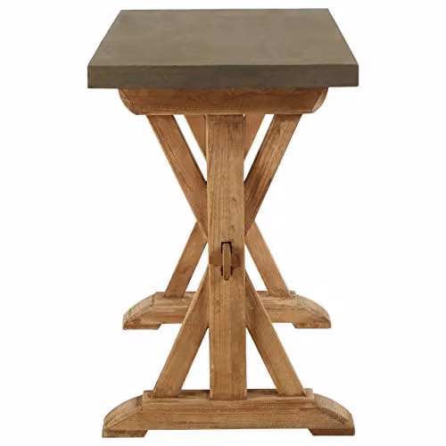 Premier Housewares Rustic Wooden Hallway Console Table, Brown and Grey, W/D/H: 120 x 50 x 73 cm – 2