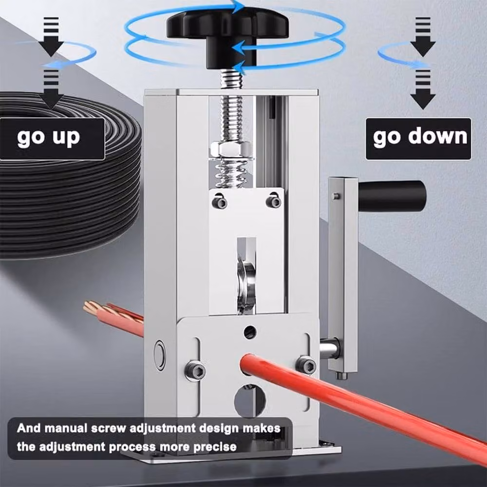 VOGREX Manual Crank Cable Stripping Machine, 1-25mm, Silver – 4