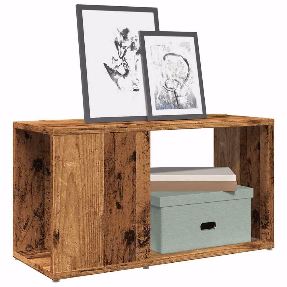 Berkfield Home Rustic Old Wood TV Cabinet in Brown, W/D/H: 60 x 24 x 32 cm – 2