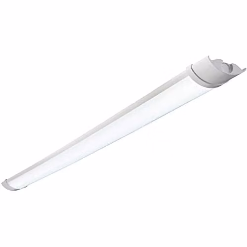 Loops 4ft IP65 Flush Mount LED Batten Light Fitting, 33W Cool White, White