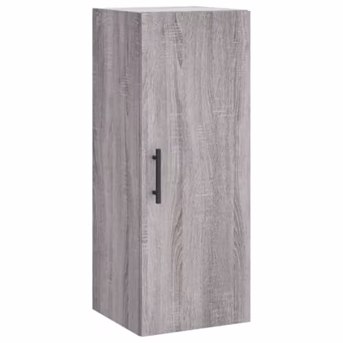 vidaXL Modern Wall Mounted Cabinet in Grey, W/D/H: 34.5 x 34.0 x 90.0 cm – 1