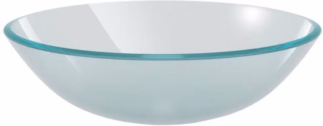 Berkfield Home Round Frosted White Tempered Glass Countertop Basin, Diameter: 42 cm, Height: 13 cm