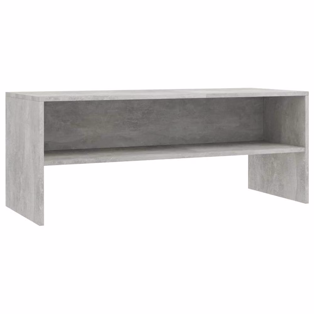 Berkfield Home Modern TV Cabinet in Concrete Grey, W/D/H: 100 x 40 x 40 cm – 3