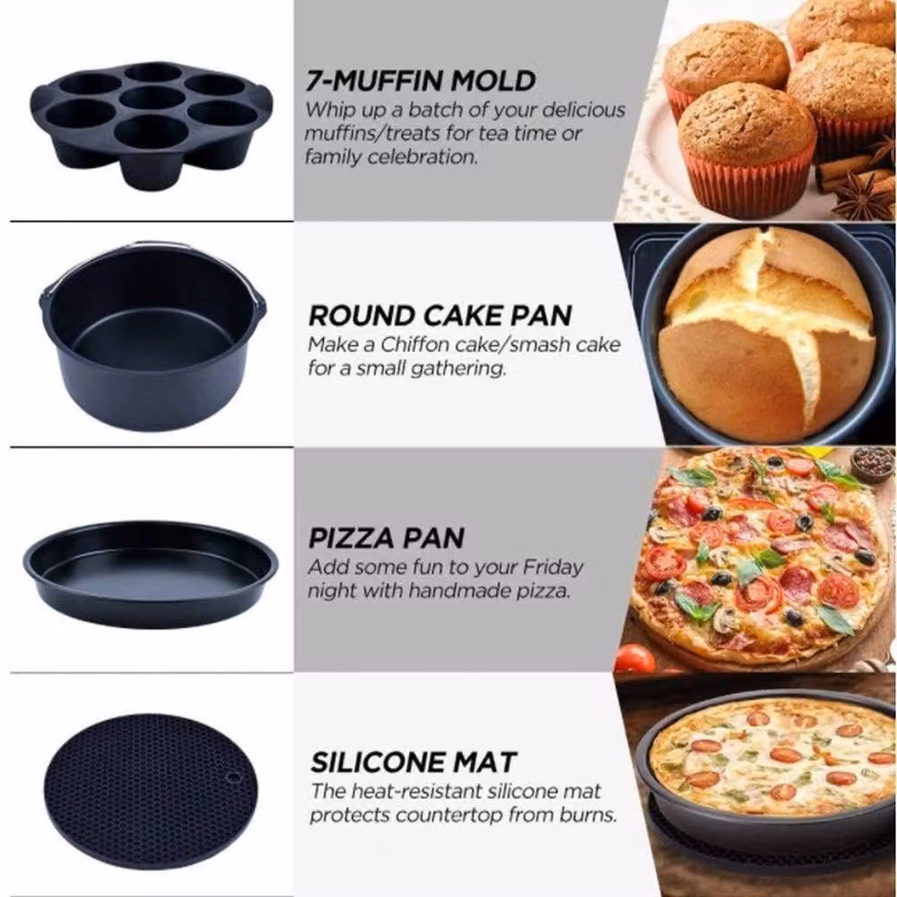 EONLION Air Fryer Accessories Multi Kit in Black – 2