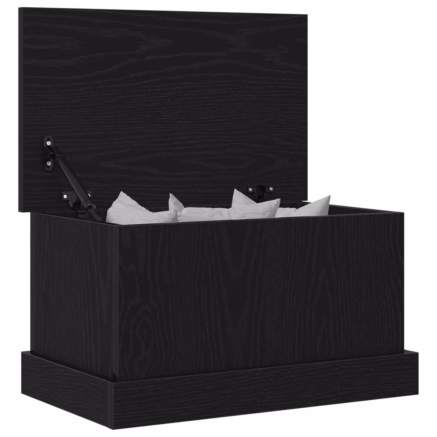 Berkfield Home Black Oak Storage Box W: 50 cm, D: 30 cm, H: 28 cm – 3
