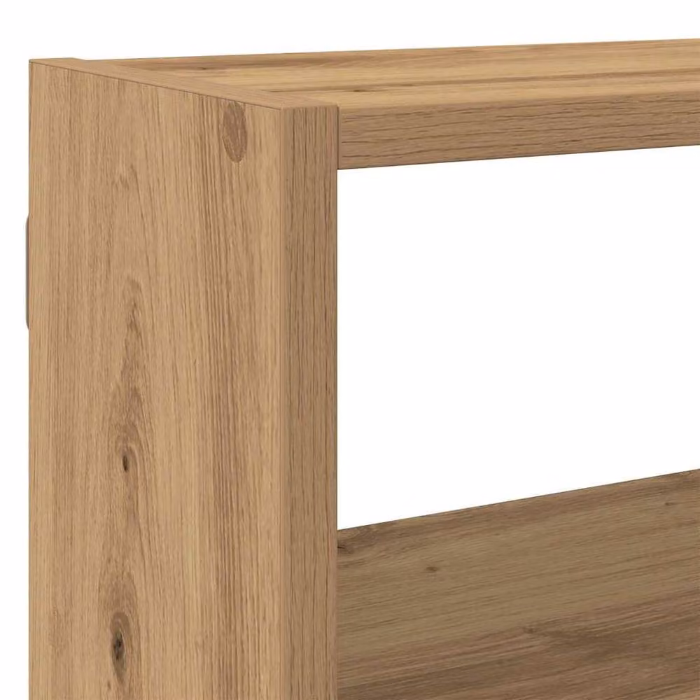 Berkfield Home Wall Mounted 7 Compartment Cube Shelf in Artisan Oak Brown Engineered Wood – 3