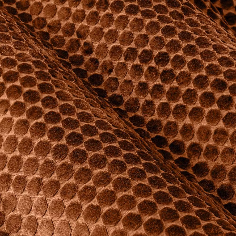 Paoletti Neptune Luxury Velvet Eyelet Curtain Pair in Copper, Width: 229 cm, Drop: 137 cm – 4