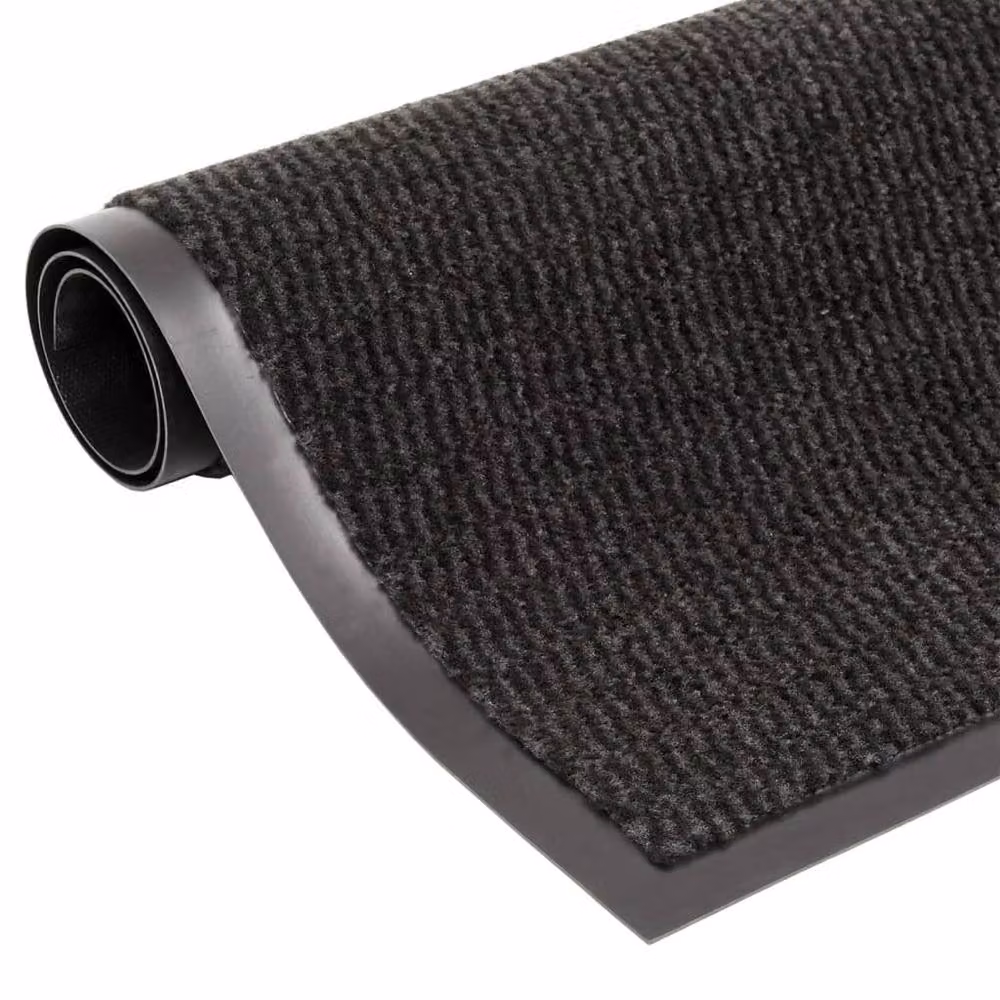 Berkfield Home Durable Tufted Non-Slip Doormat, Black, W: 60 cm, L: 150 cm – 2